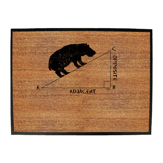 Hypotenuse Hippo Hippopotamus - Funny Novelty Doormat