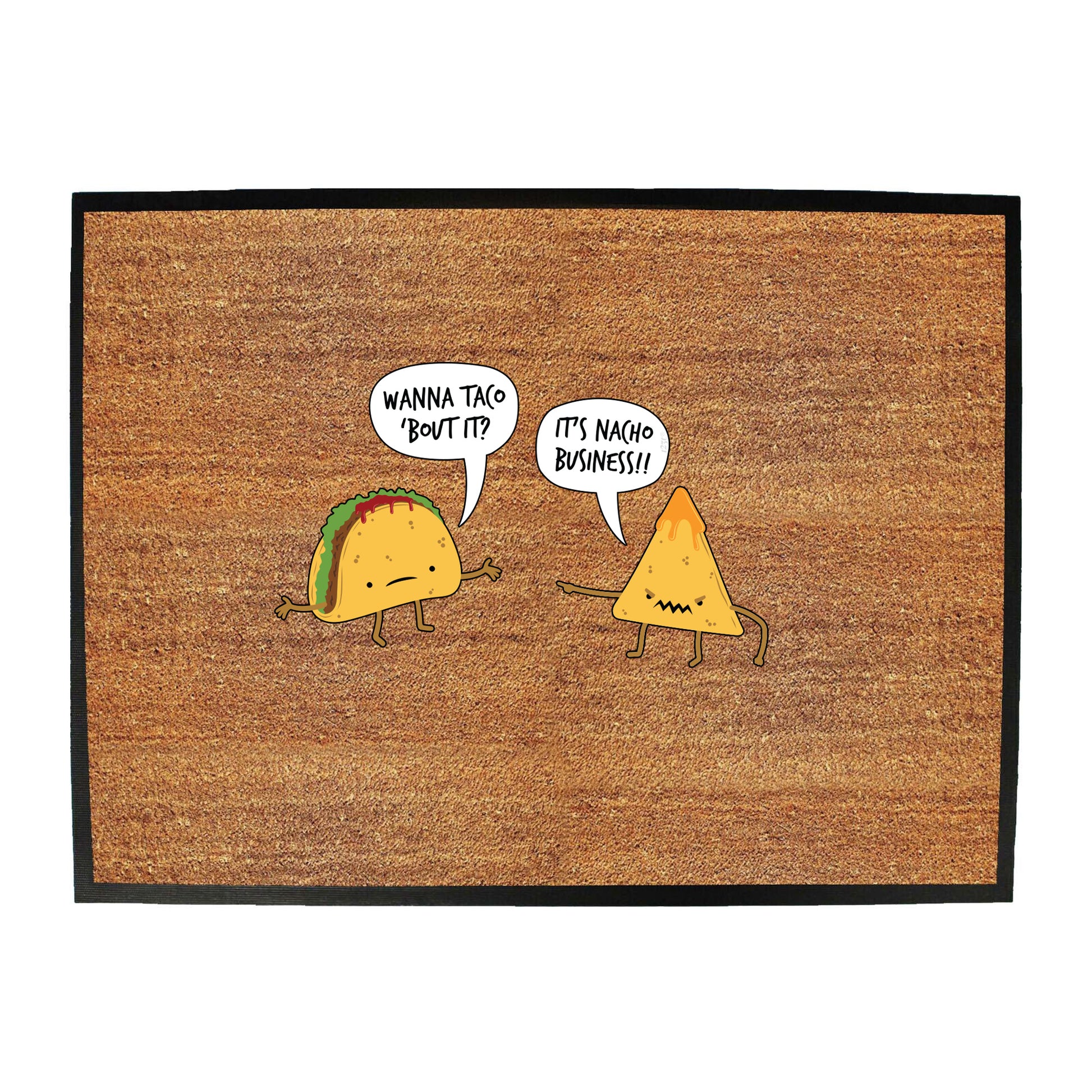 Wanna Taco Bout It - Funny Novelty Doormat