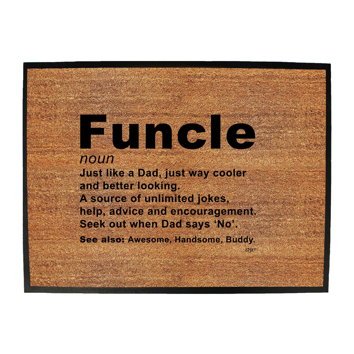 Funcle Noun Uncle - Funny Novelty Doormat