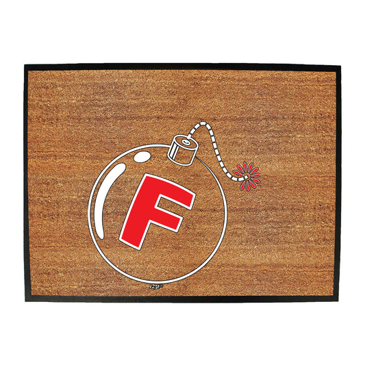 F Bomb - Funny Novelty Doormat