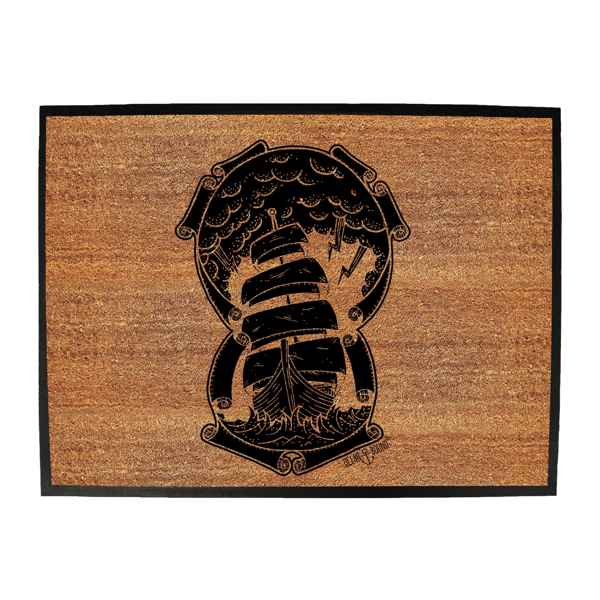 Ob Ship Through The Storm - Funny Novelty Doormat