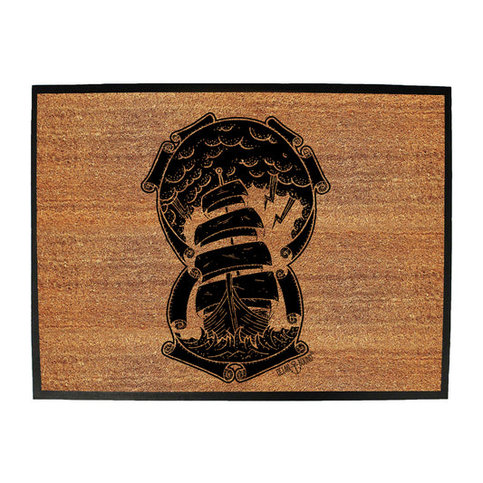 Ob Ship Through The Storm - Funny Novelty Doormat