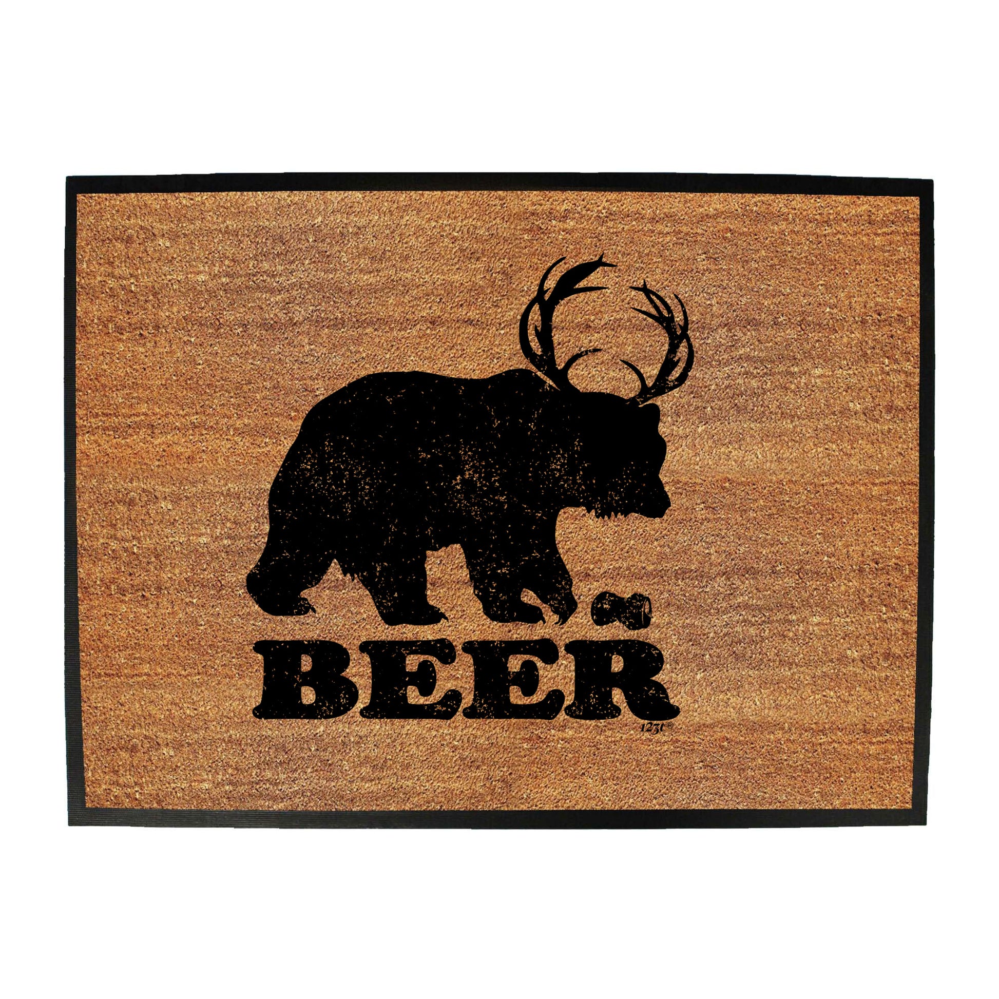 Beer Bear Deer - Funny Novelty Doormat