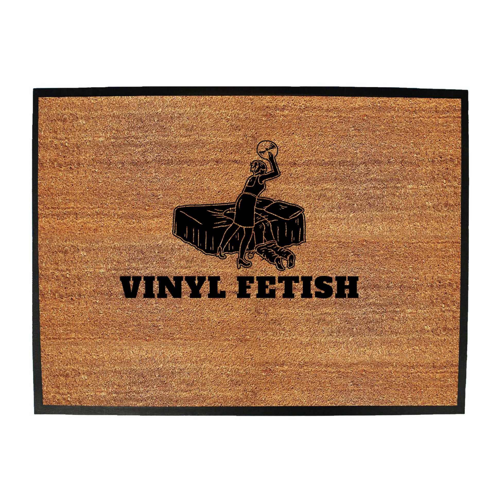 Vinyl Fetish Dj Record Music - Funny Novelty Doormat