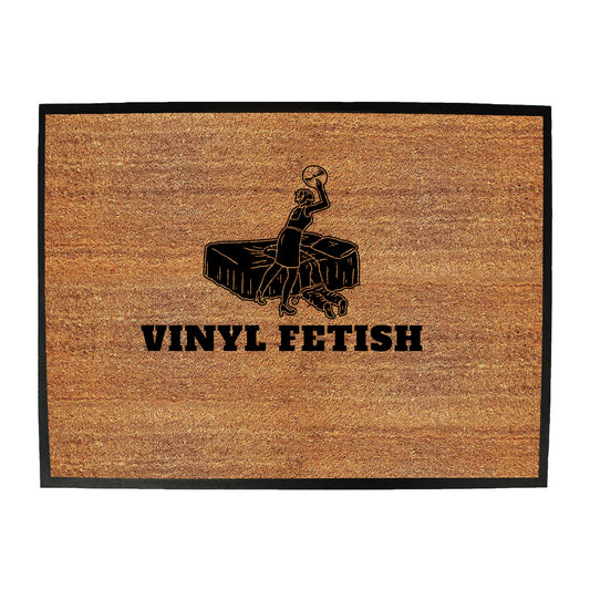 Vinyl Fetish Dj Record Music - Funny Novelty Doormat