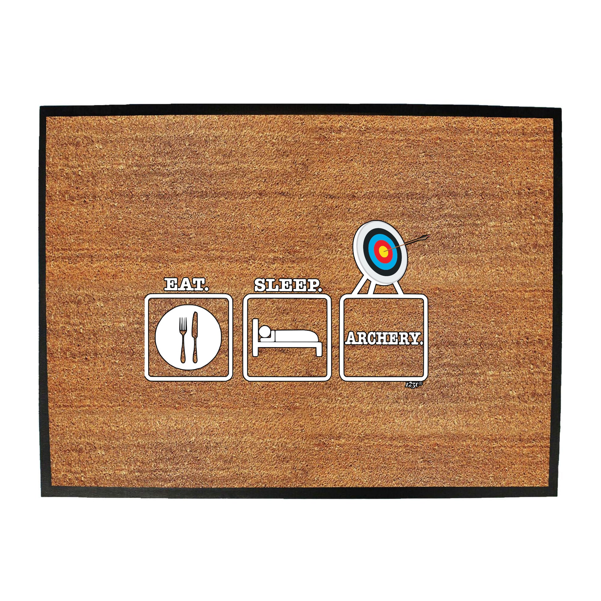 Eat Sleep Archery - Funny Novelty Doormat