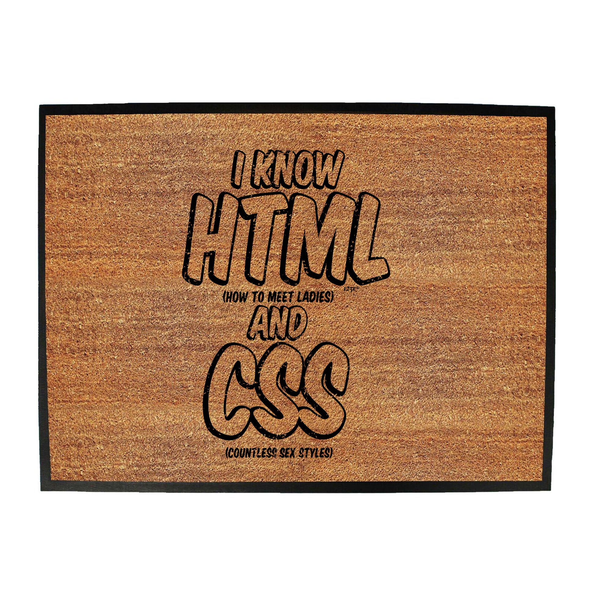 Know Html And Css - Funny Novelty Doormat