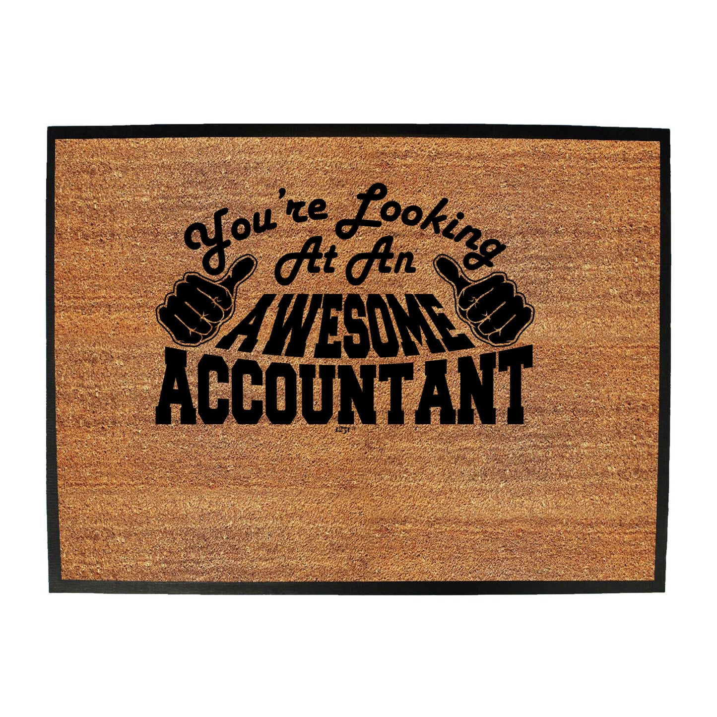 Youre Looking At An Awesome Accountant - Funny Novelty Doormat