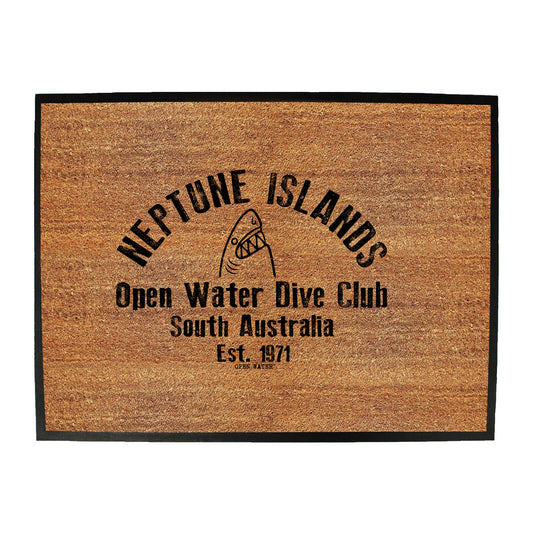 Ow Neptune Island - Funny Novelty Doormat