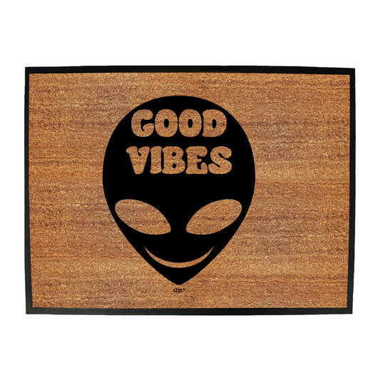 Festival Good Vibes Alien White - Funny Novelty Doormat