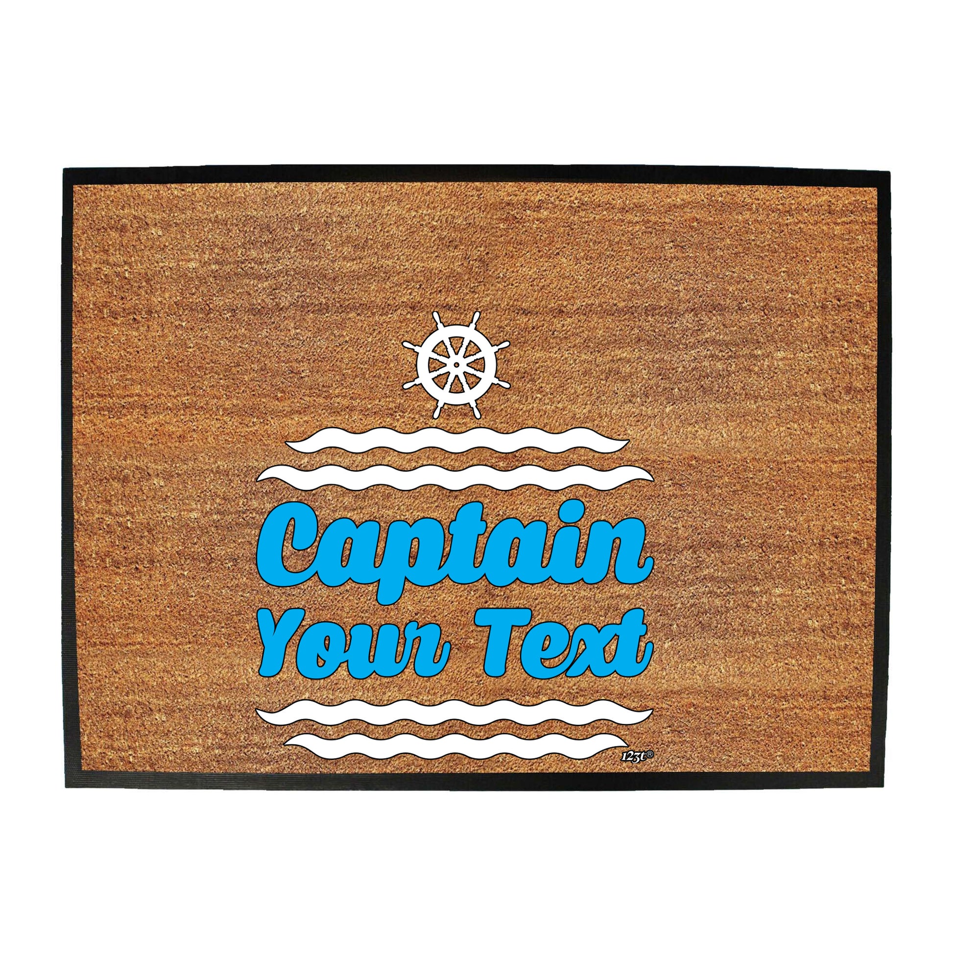 Captain Your Text Personalised - Funny Novelty Doormat