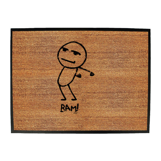 Bam Stickman - Funny Novelty Doormat