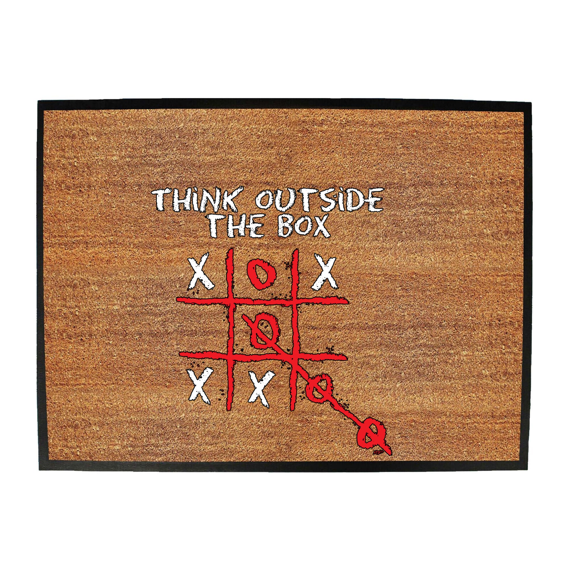 Think Outside The Box Naughts And Crosses - Funny Novelty Doormat