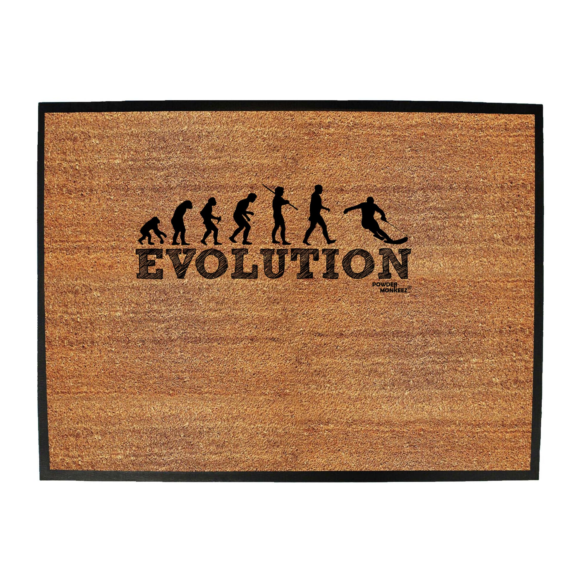 Pm Evolution Skiing - Funny Novelty Doormat