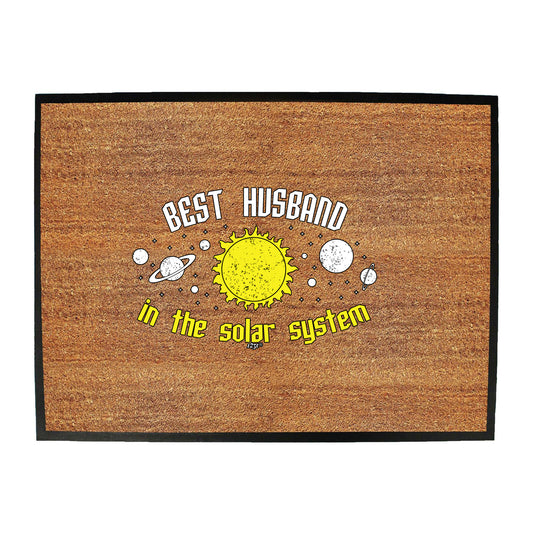 Best Husband Solar System - Funny Novelty Doormat