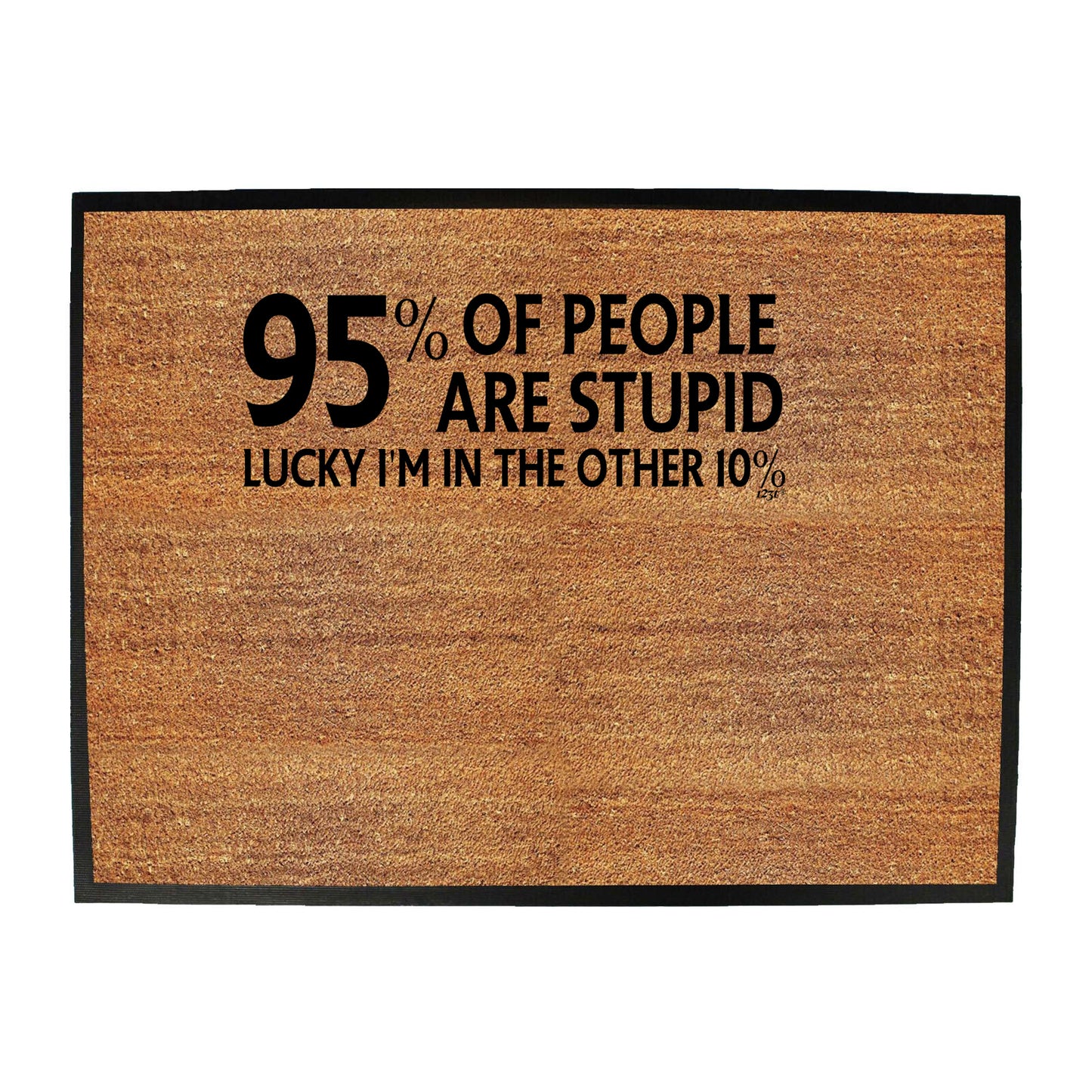 95 Percent Of People Are Stupid - Funny Novelty Doormat