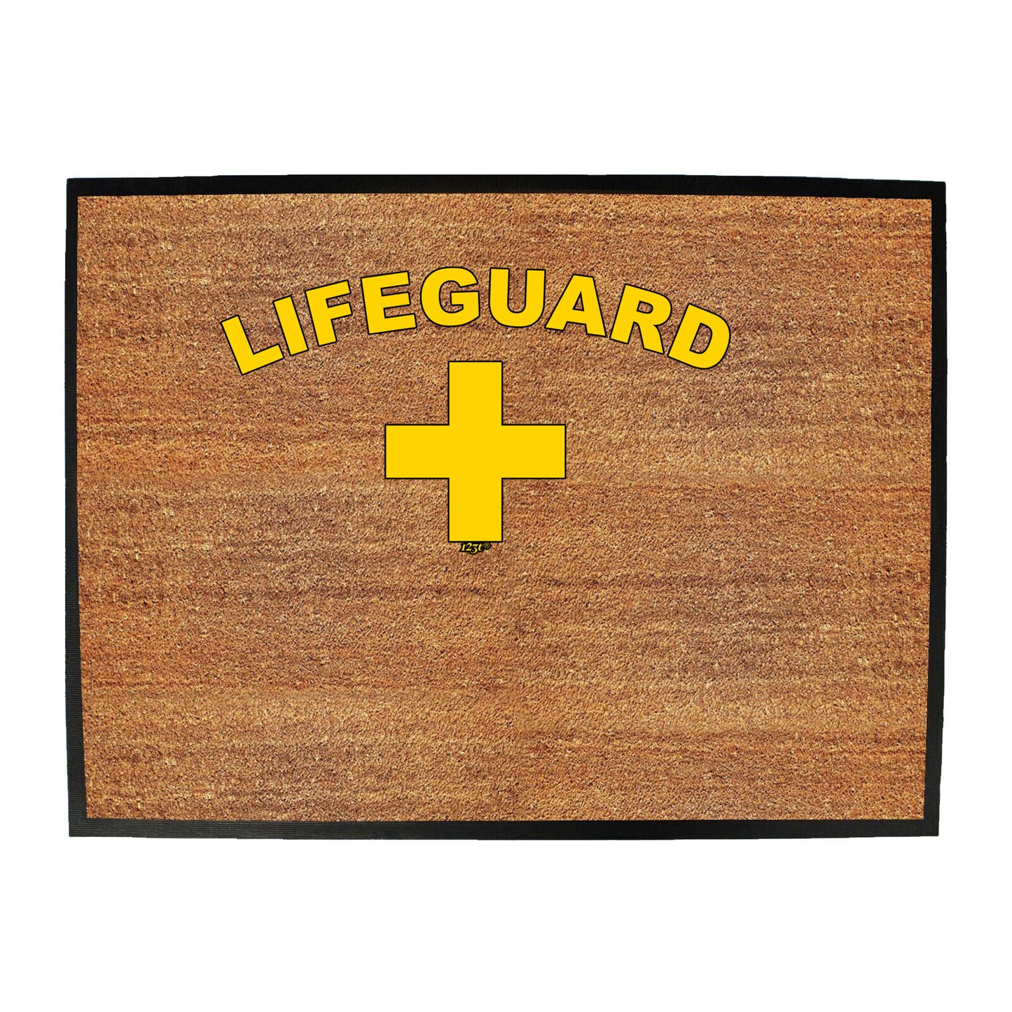 Lifeguard Yellow - Funny Novelty Doormat