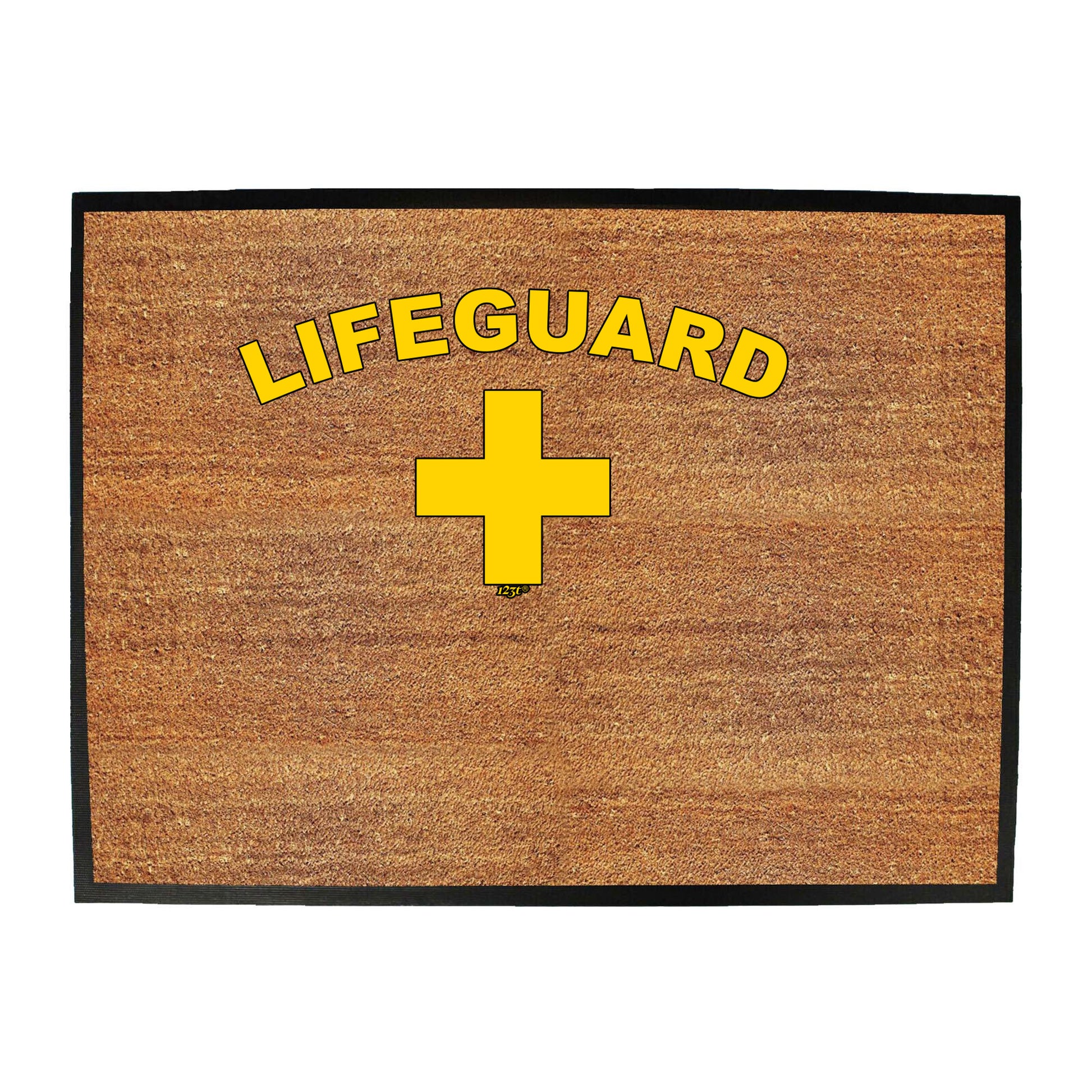 Lifeguard Yellow - Funny Novelty Doormat