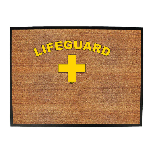 Lifeguard Yellow - Funny Novelty Doormat