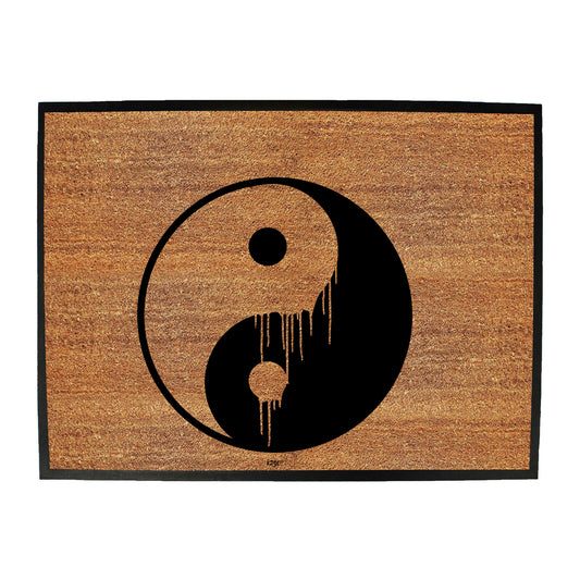 Yin Yang Dripping - Funny Novelty Doormat