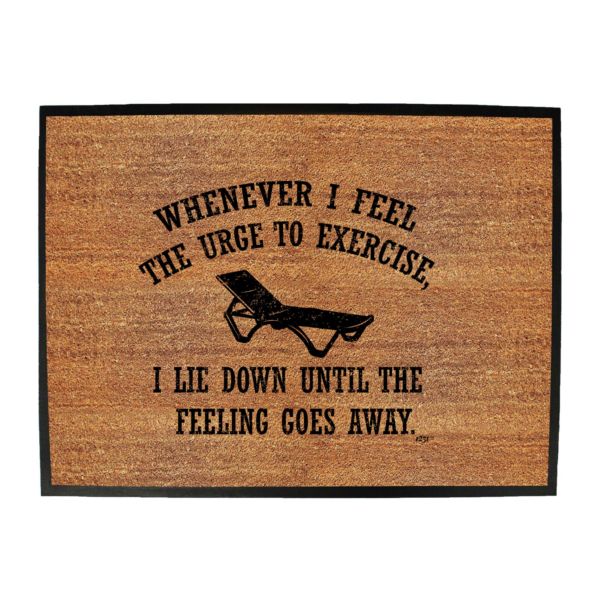 Whenever Feel The Urge To Exercise - Funny Novelty Doormat