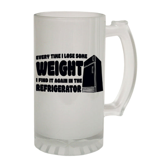 Everytime Lose Weigh - Novelty Funny Frosted Stein - Gift Boxed