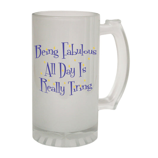 Fabulous All Day Fashion - Novelty Funny Frosted Stein - Gift Boxed
