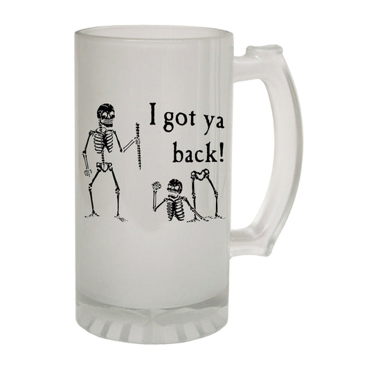 Got Ya Back Halloween - Novelty Funny Frosted Stein - Gift Boxed