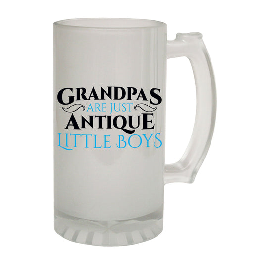 Grandpas Antique Little Boys - Novelty Funny Frosted Stein - Gift Boxed