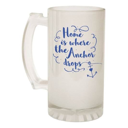 Home Anchor Drops - Novelty Funny Frosted Stein - Gift Boxed
