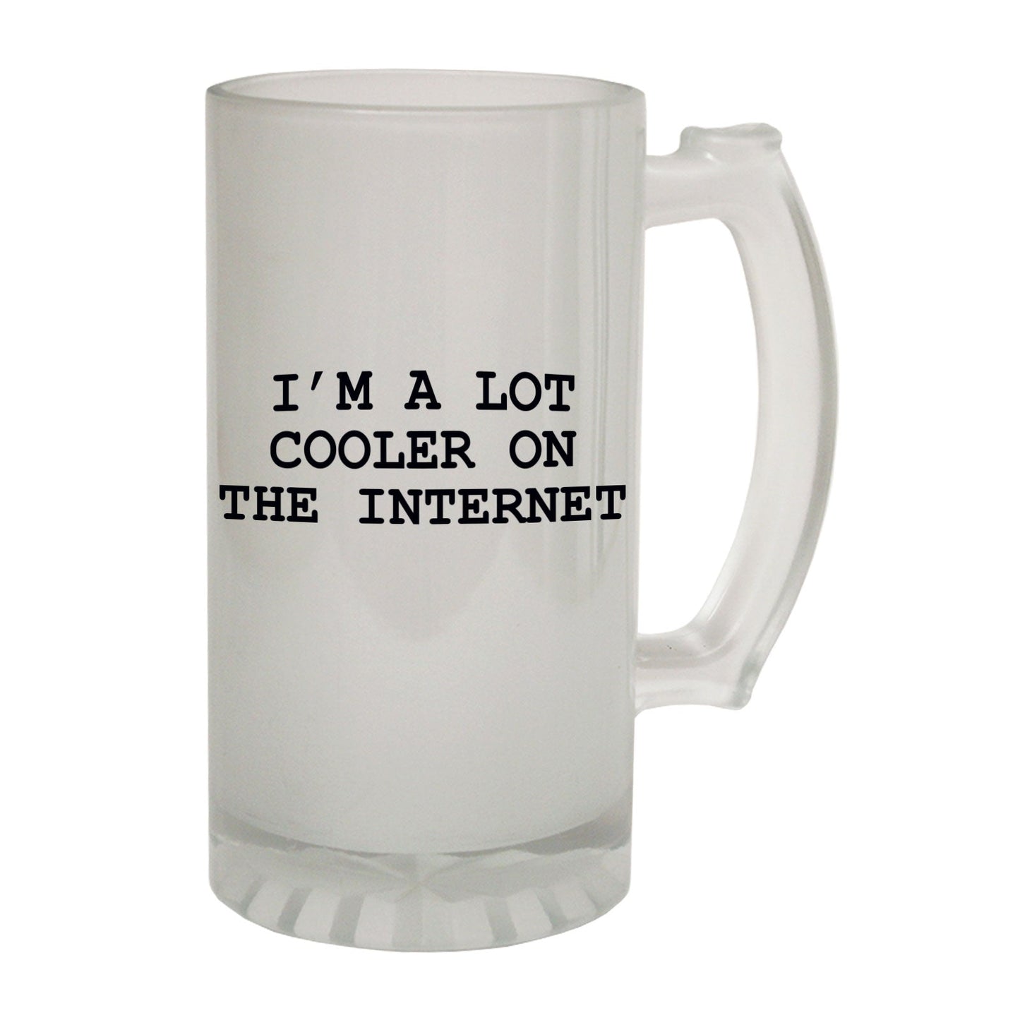Im A Lot Cooler Joke - Novelty Funny Frosted Stein - Gift Boxed
