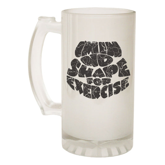 Im In No Shape Exercise Gym - Novelty Funny Frosted Stein - Gift Boxed