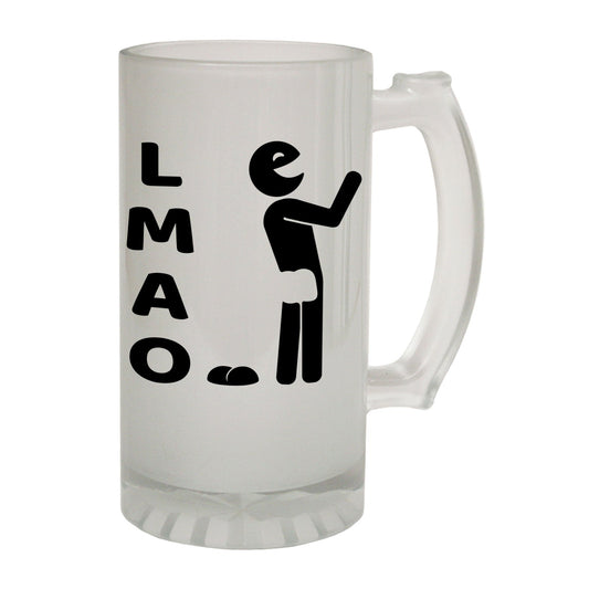LMAO Design Joke - Novelty Funny Frosted Stein - Gift Boxed
