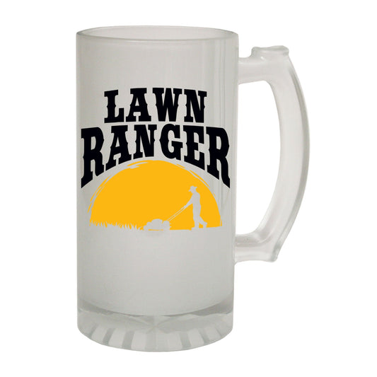 Lawn Ranger Gardener - Novelty Funny Frosted Stein - Gift Boxed