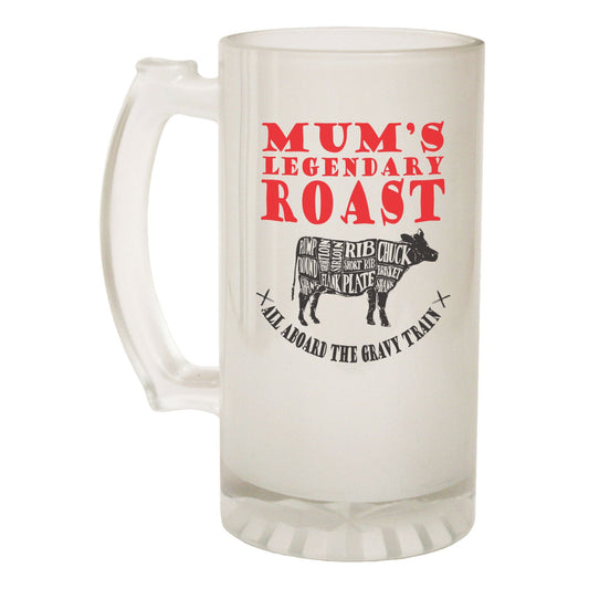 Legendary Roast Mum Cook - Novelty Funny Frosted Stein - Gift Boxed