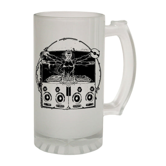 Leonardo DJ Music - Novelty Funny Frosted Stein - Gift Boxed