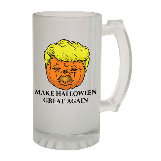 Make Halloween Great Again - Novelty Funny Frosted Stein - Gift Boxed