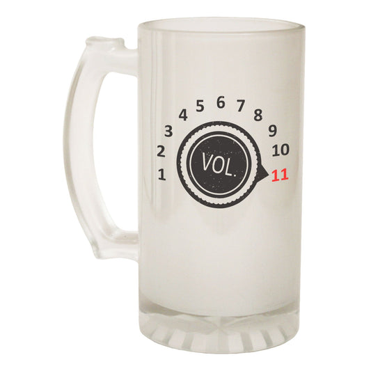 Max Volume DJ Music - Novelty Funny Frosted Stein - Gift Boxed