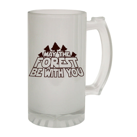 May Forest Be With - Novelty Funny Frosted Stein - Gift Boxed