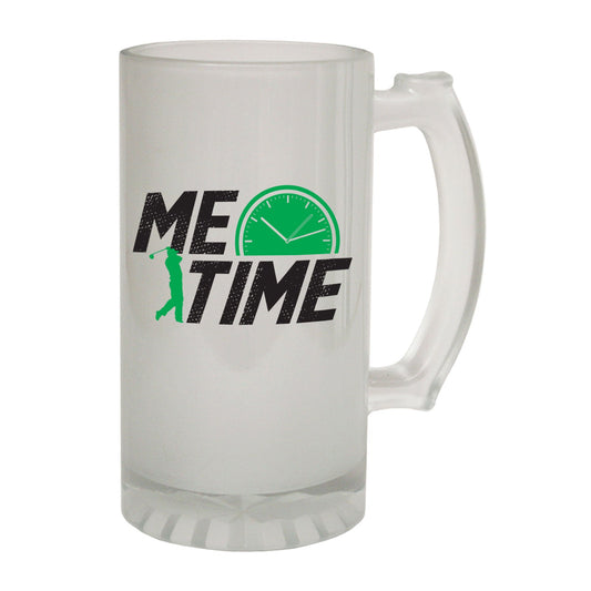 Me Time Golf - Novelty Funny Frosted Stein - Gift Boxed