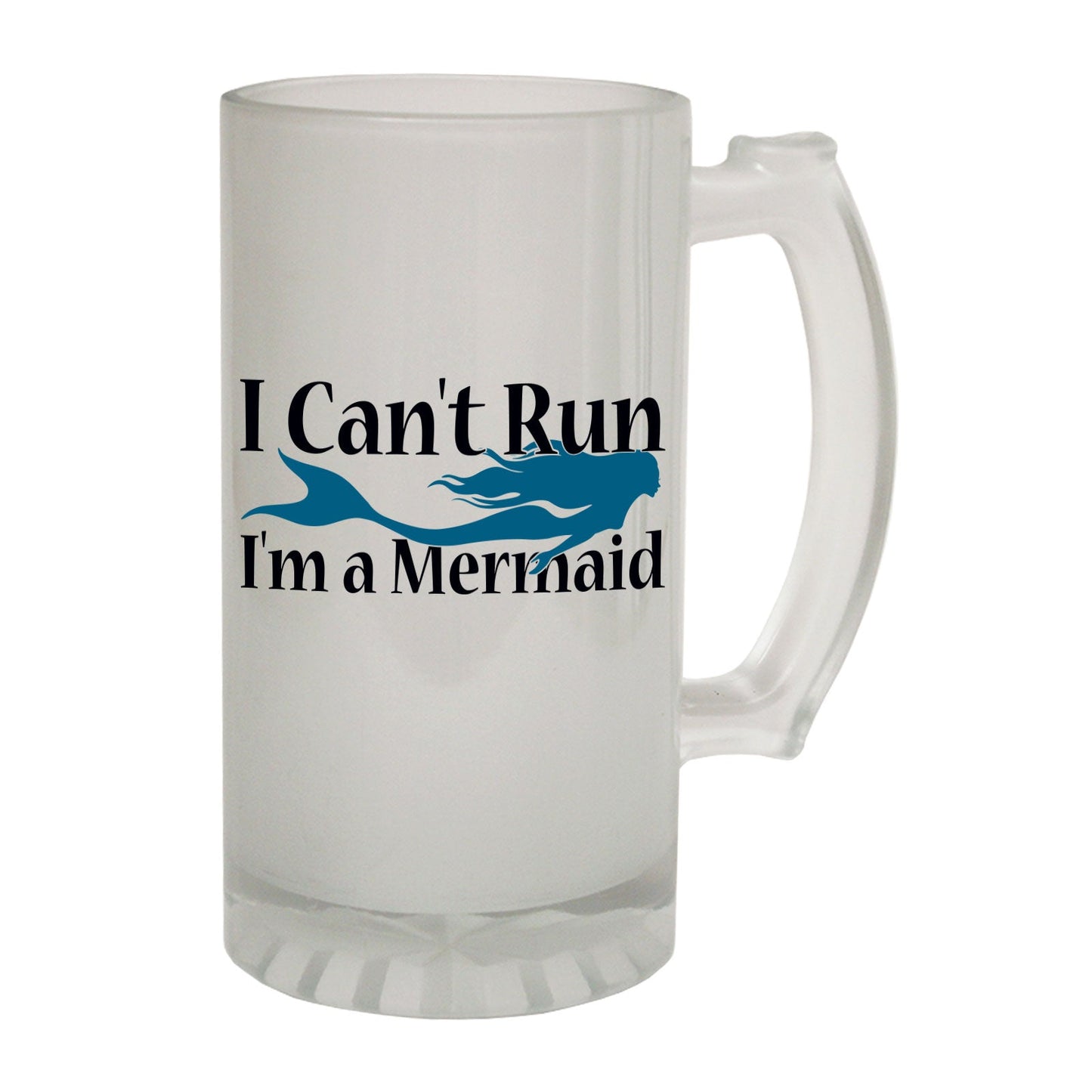 Run Mermaid Fantasy - Novelty Funny Frosted Stein - Gift Boxed