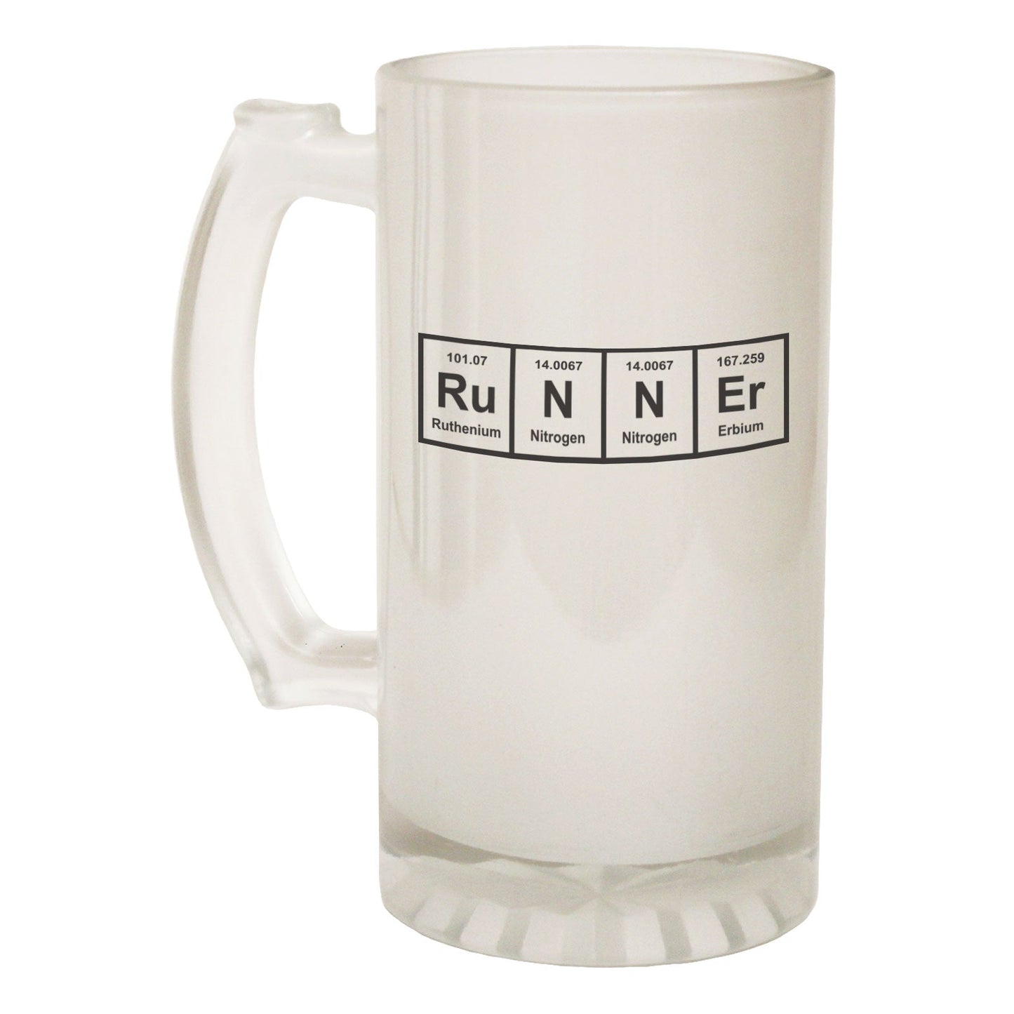 Runner Element Running - Novelty Funny Frosted Stein - Gift Boxed