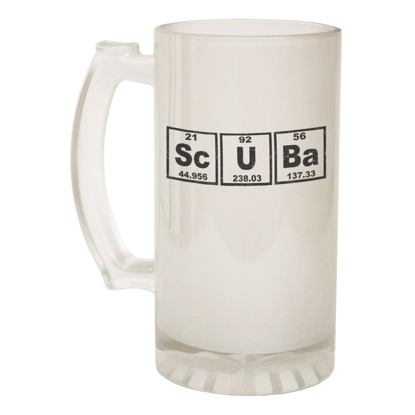 Scuba Element Diving - Novelty Funny Frosted Stein - Gift Boxed