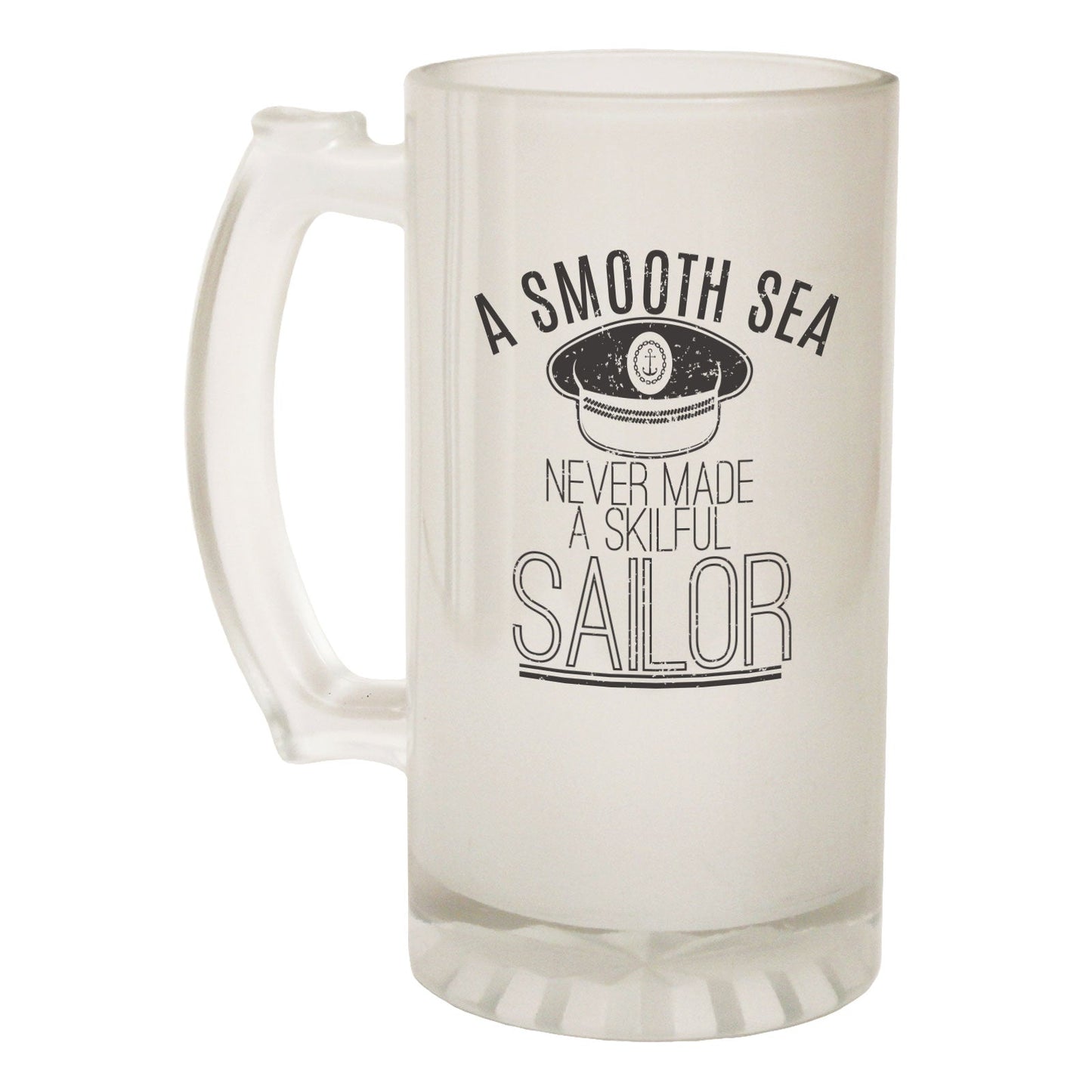 Smooth Sea Sailor - Novelty Funny Frosted Stein - Gift Boxed