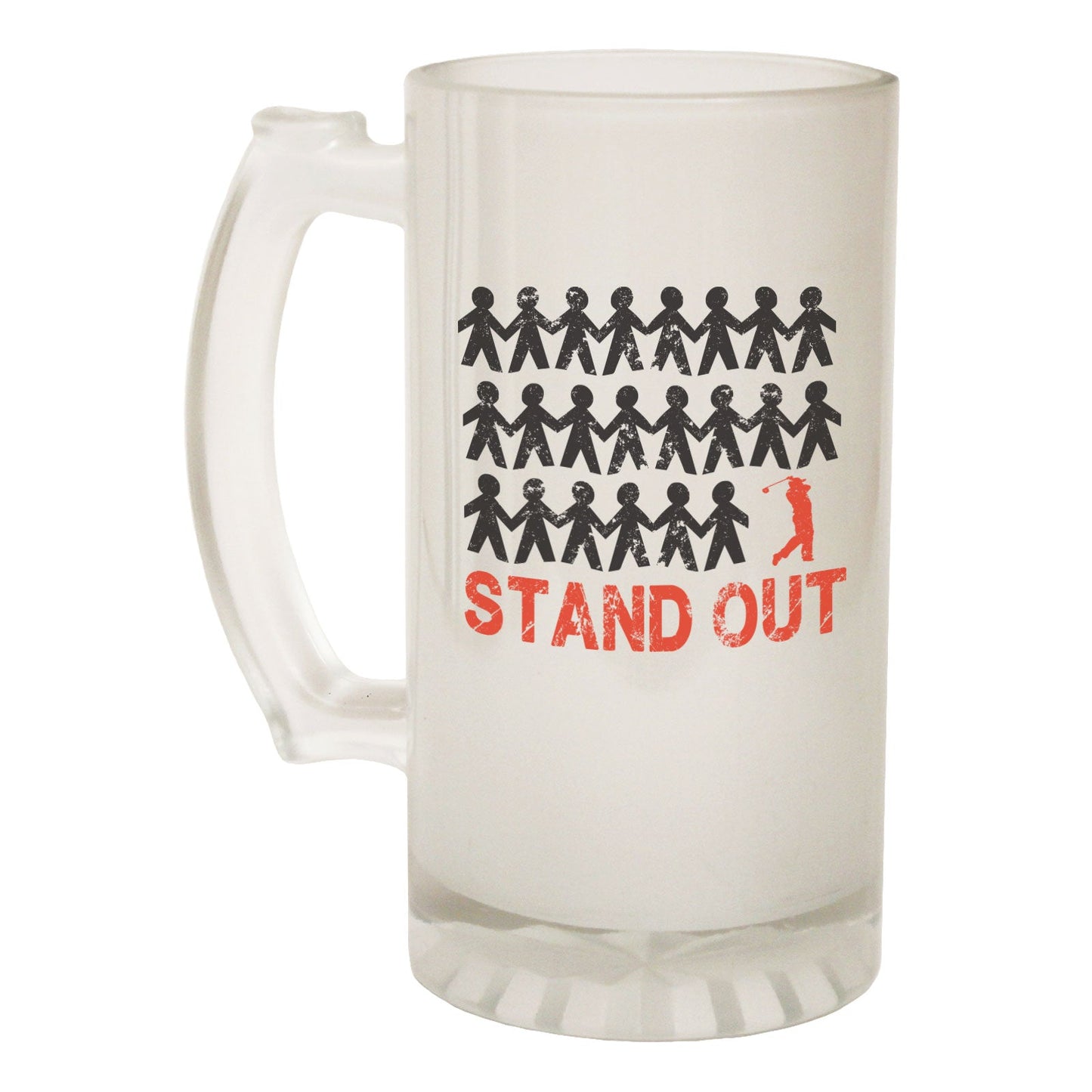Stand Out Golf - Novelty Funny Frosted Stein - Gift Boxed