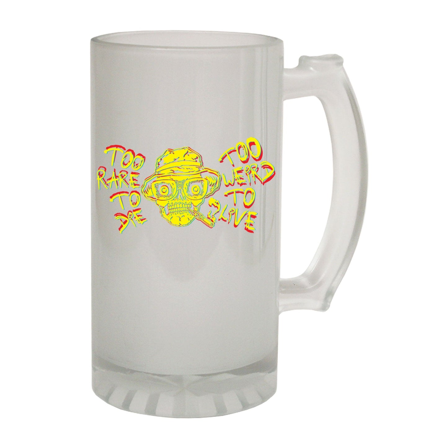 Too Rare To Die - Novelty Funny Frosted Stein - Gift Boxed