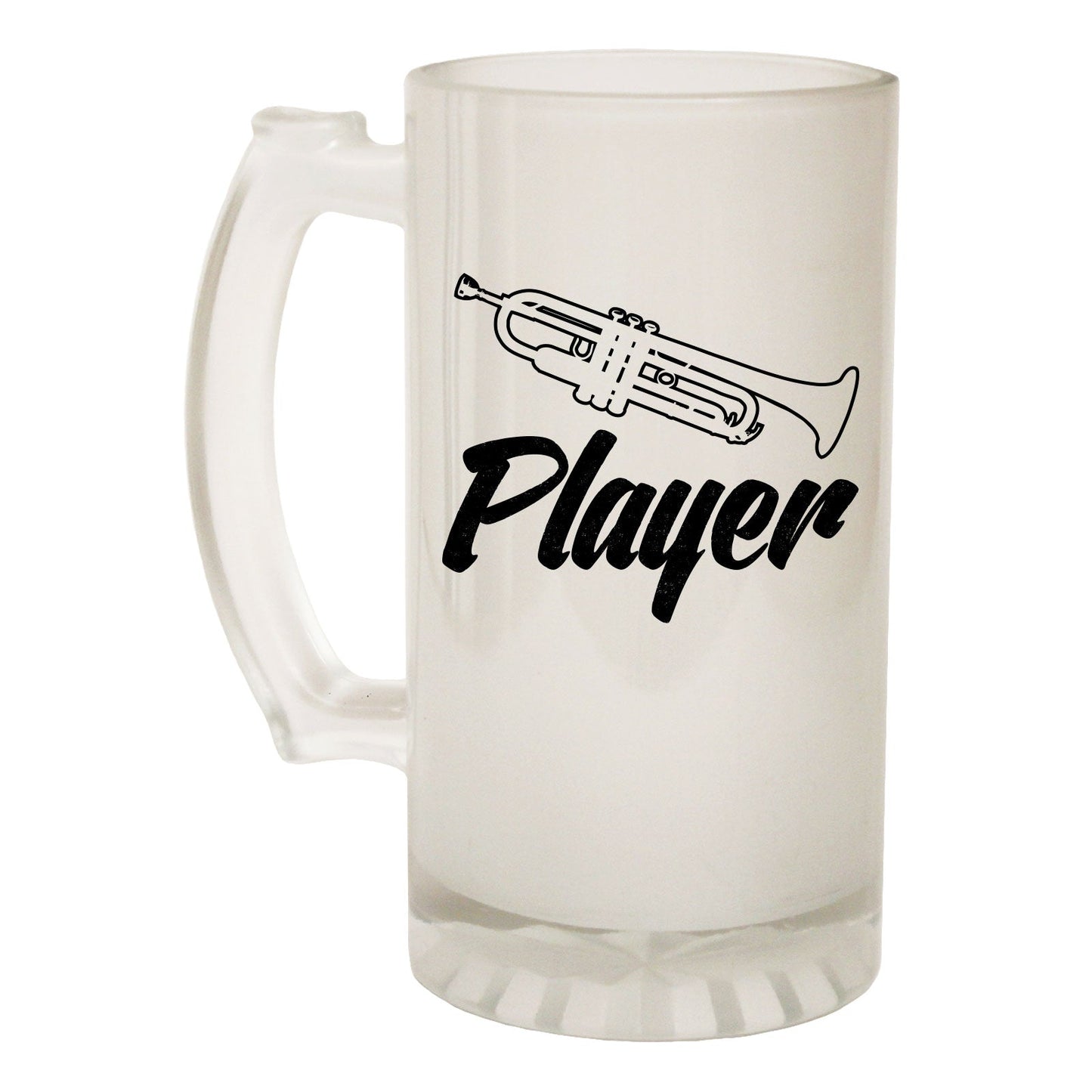 Trumpet Player Band - Novelty Funny Frosted Stein - Gift Boxed