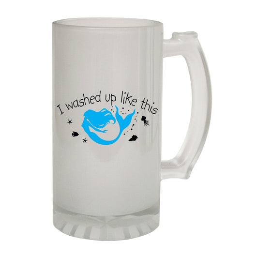 Washed Up Like This - Novelty Funny Frosted Stein - Gift Boxed