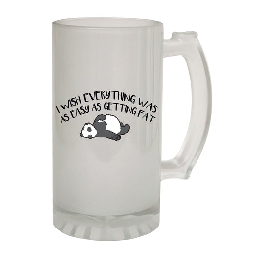 Wish Everything Panda Joke - Novelty Funny Frosted Stein - Gift Boxed
