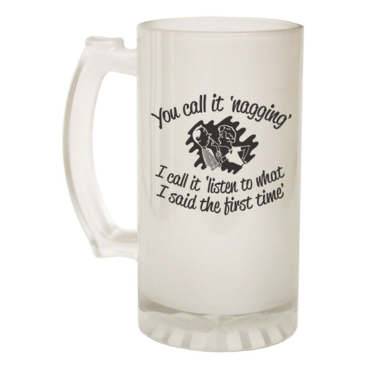 You Call It Nagging Mum Wife - Novelty Funny Frosted Stein - Gift Boxed